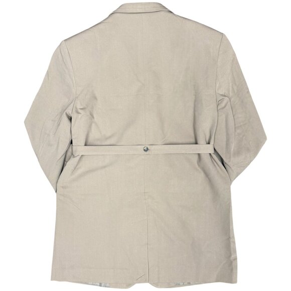 NWT Women's TOPSHOP Belted Waist Trench Blazer Tan | Size 6 - Picture 4 of 11